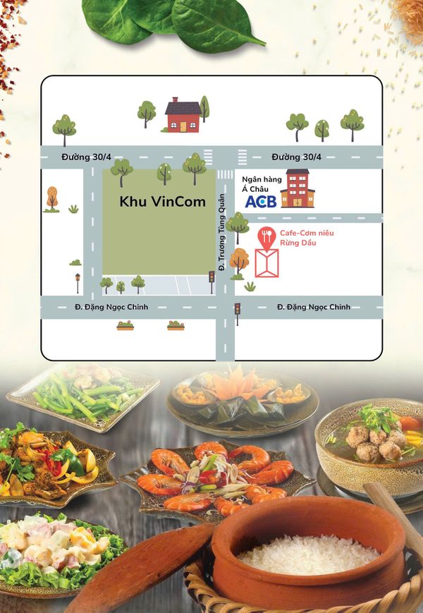 CAFE - CƠM NIÊU RỪNG DẦU ( sau lưng ngân hàng ACB )